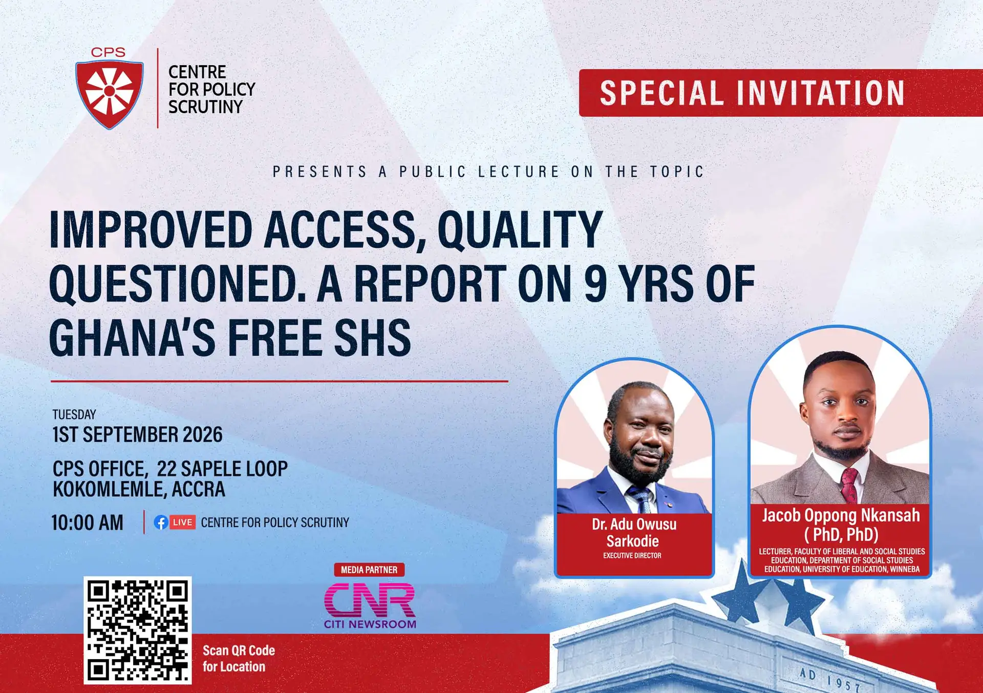 Improved Access, quality questioned. A report on 9 yrs of Ghana’s free SHS